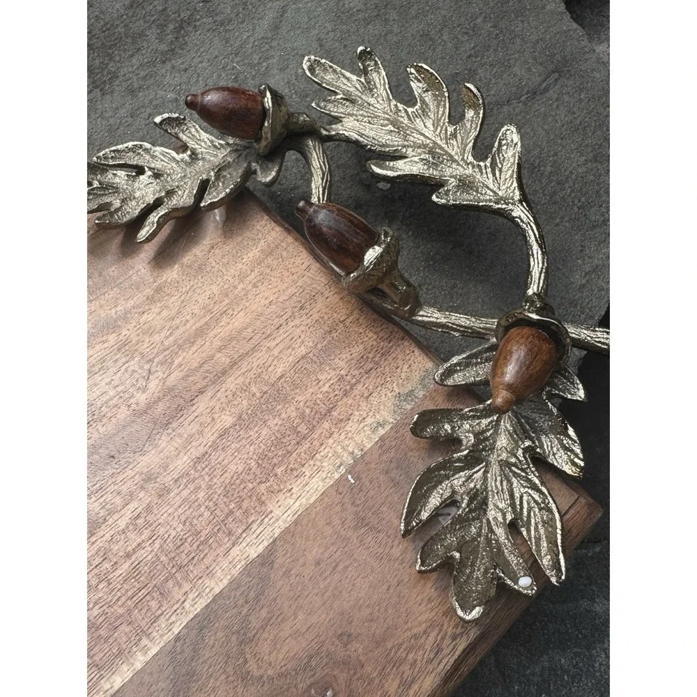 handmade wooden Tray for Breakfast in Bed, Large Serving Tray,Brown mango tray